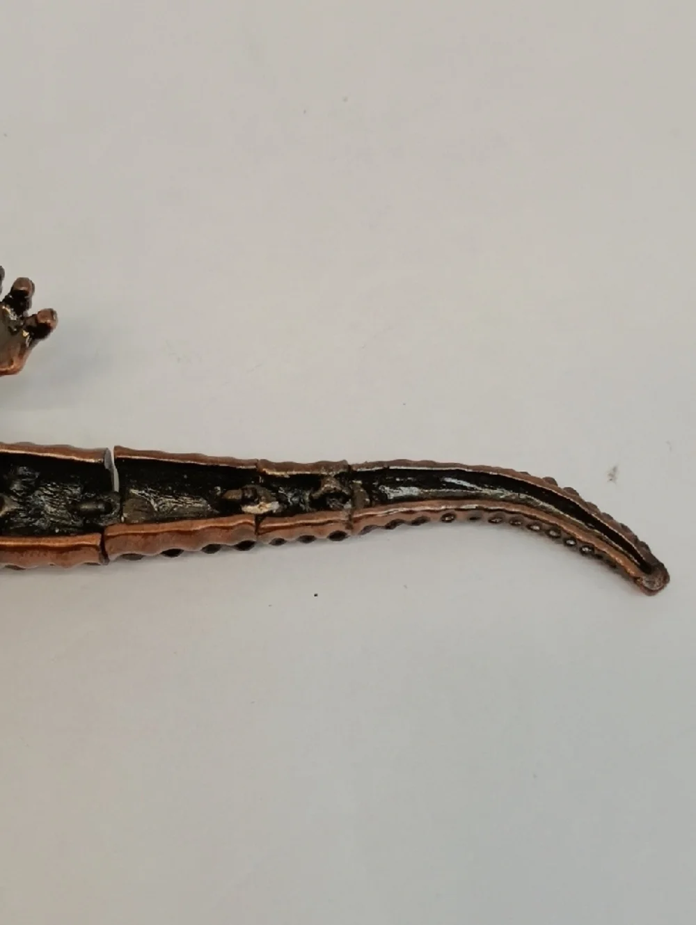 Oversized Crocodile Rhinestone Brooch Multicolor Statement Jewelry Size 7